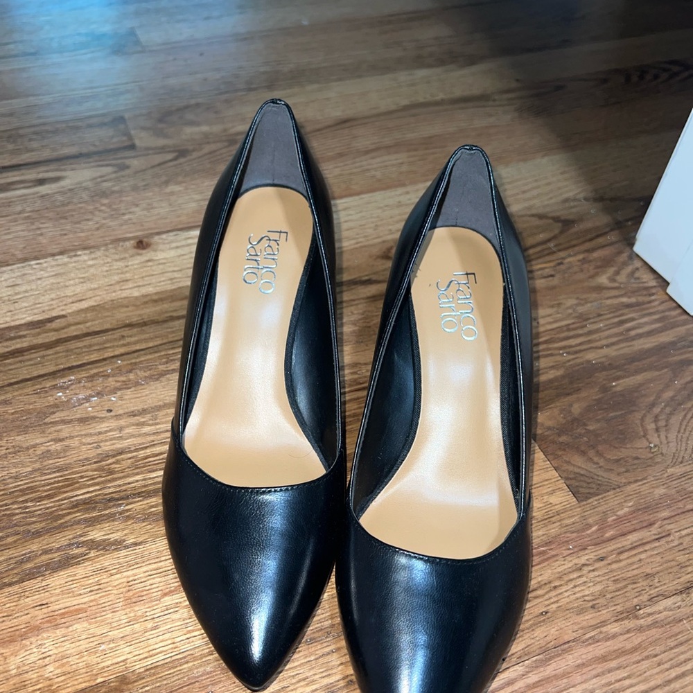 Franco Sarto Black Heeled Shoes with Pointed Toe